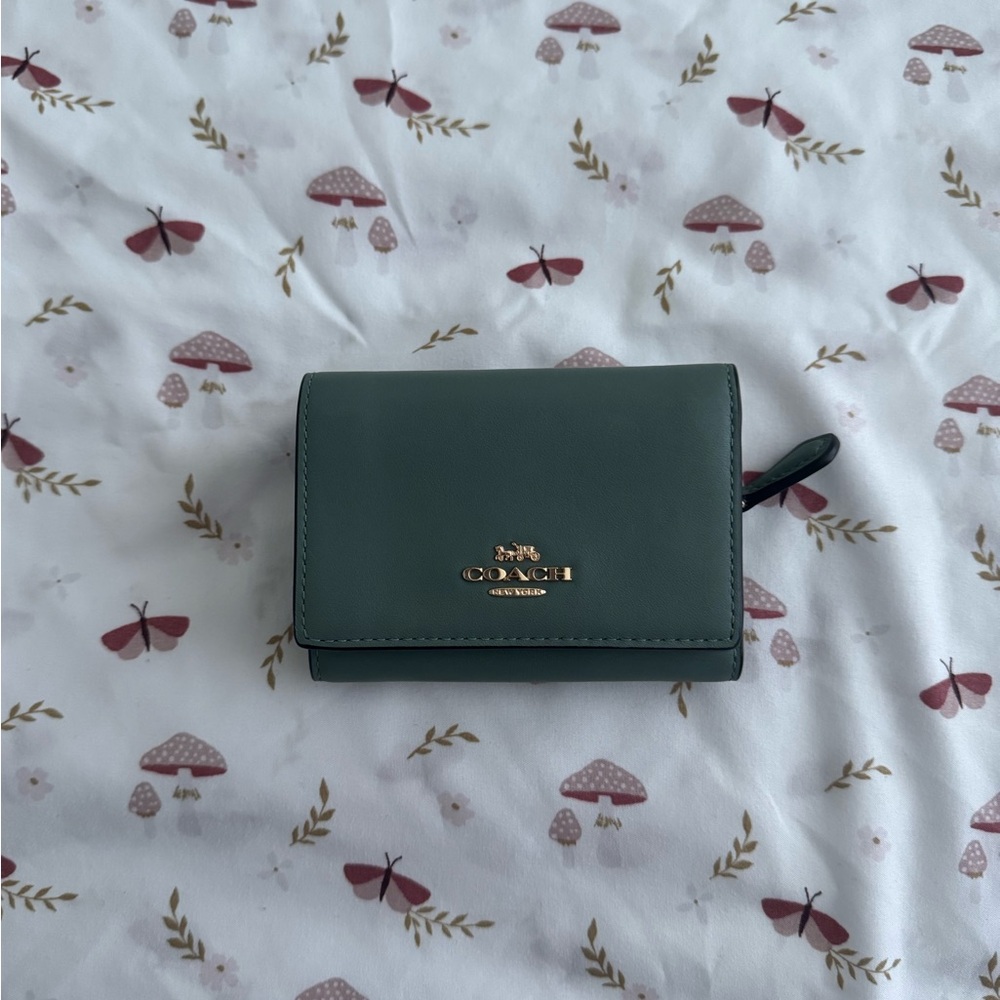 Coach Green Leather Wallet